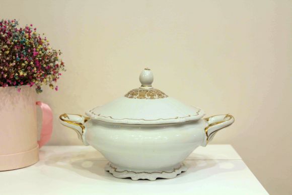 Винтажная супница - террин Weimar Porzellan 