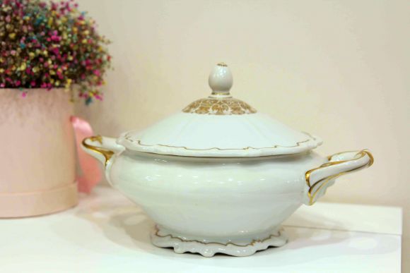 Винтажная супница - террин Weimar Porzellan 