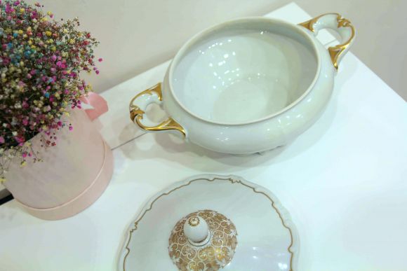 Винтажная супница - террин Weimar Porzellan 