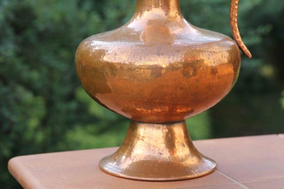 Большой красивый медный кувшин. Европа. Начало 20 века