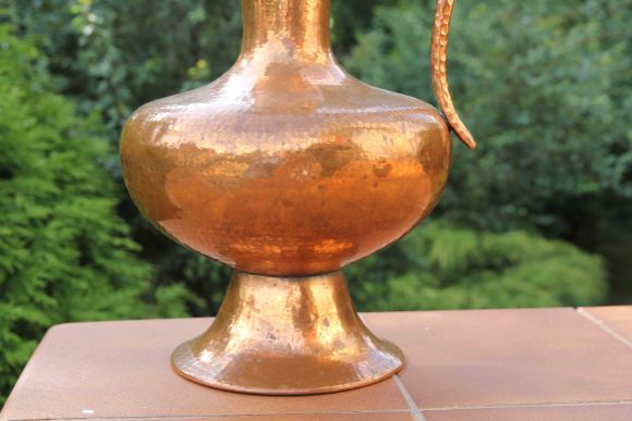 Большой красивый медный кувшин. Европа. Начало 20 века