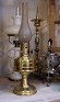 Интересная антикварная керосиновая лампа.Франция. Начало 20 века