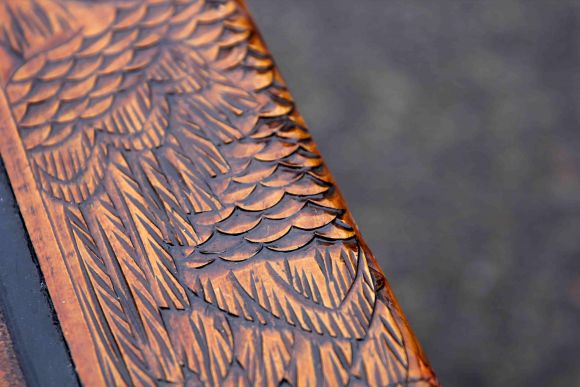 Резной сундук ручной работы в азиатском стиле