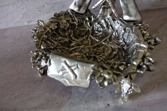 Роскошная зонтница из латунного литья. Европа. Конец 19 века