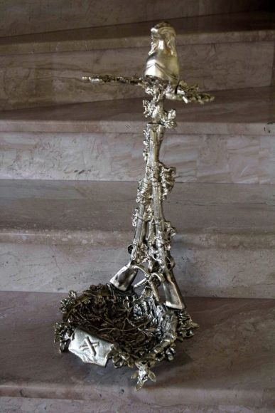 Роскошная зонтница из латунного литья. Европа. Конец 19 века