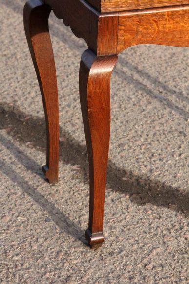 Винтажный дубовый ящичек для рукоделия 