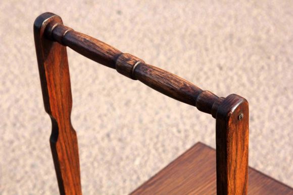 Винтажный дубовый ящичек для рукоделия 