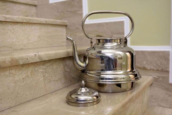 Старинный огромный чайник - серебрение. Идеальное состояние. JIMA
