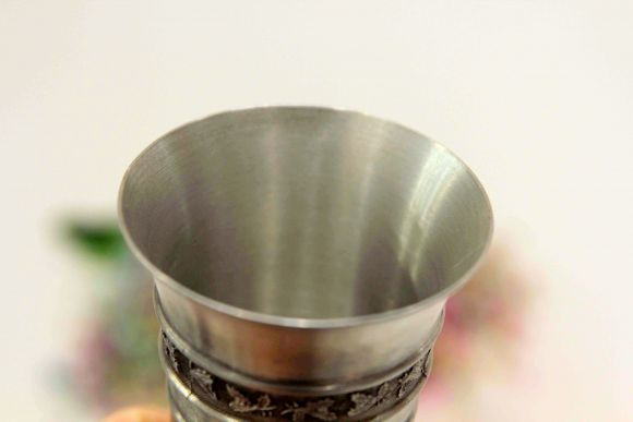 Винтажный кубок-бокал для пива из олова "Охота". Германия