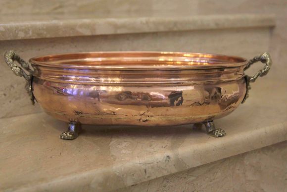 Роскошное кашпо из меди. Европа. Начало 20 века