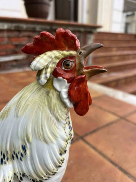 Статуэтка из фарфора Meissen "Петух". Европа. Начало 20 века