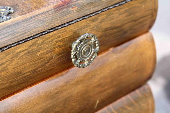 Винтажный сундучок для рукоделия из дуба