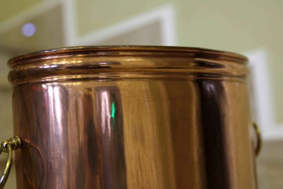 Медная подставка для зонтов, мехов, каминных принадлежностей