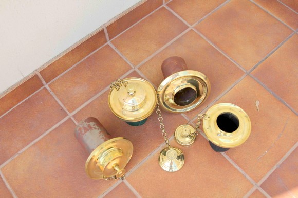 Старинная вьюшка - самоварная заглушка для печи 