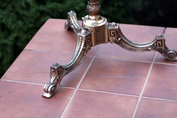 Шикарная богатая напольная вешалка из латуни