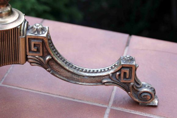 Шикарная богатая напольная вешалка из латуни