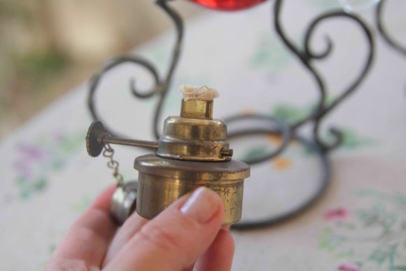 Антикварный коньячный набор с горелкой. начало 20 в.