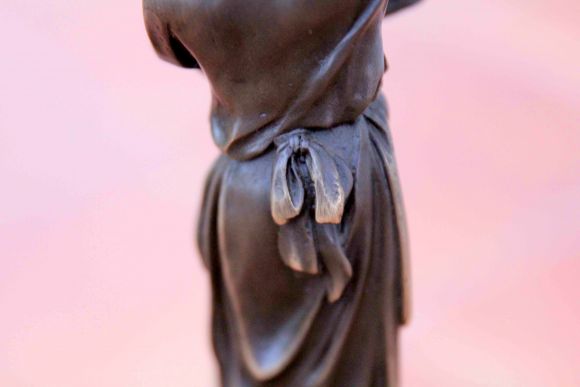 Огромные парные канделябры из бронзы.