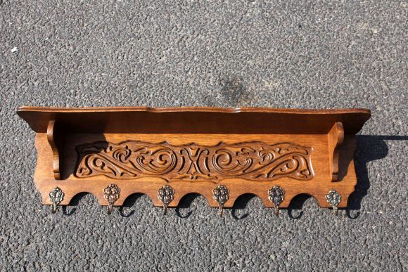 Антикварная вешалка 6 крючков