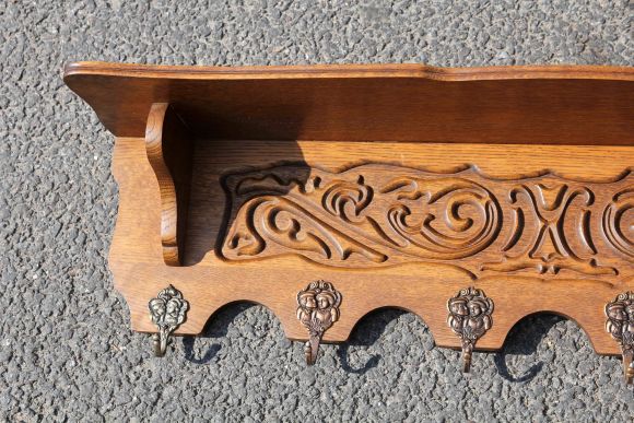 Антикварная вешалка 6 крючков