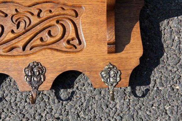 Антикварная вешалка 6 крючков