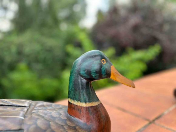 Антикварная деревянная уточка. Европа. Начало 20 века