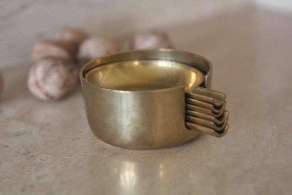 Старинные латунные маленькие тарелочки. Европа. Начало 20 века