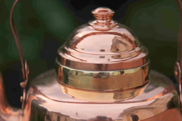 Финский полированный медный чайник на 1,6 л