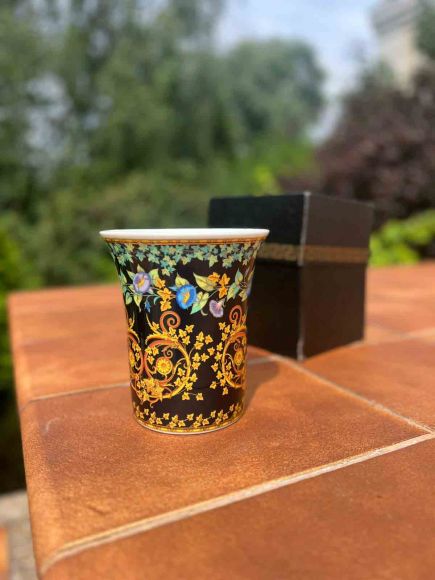 VERSACE  винтажная ваза Gold Ivy