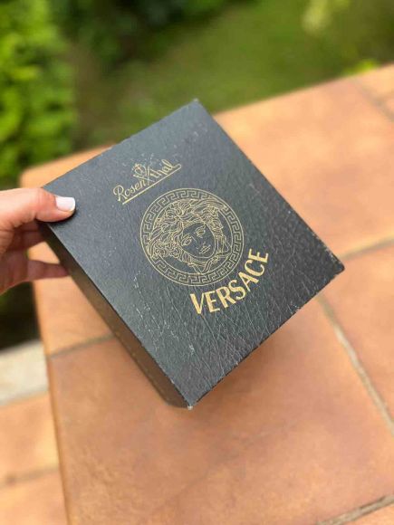 VERSACE  винтажная ваза Gold Ivy