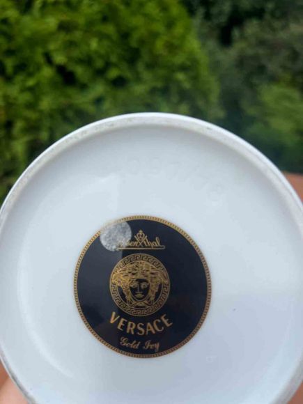 VERSACE  винтажная ваза Gold Ivy