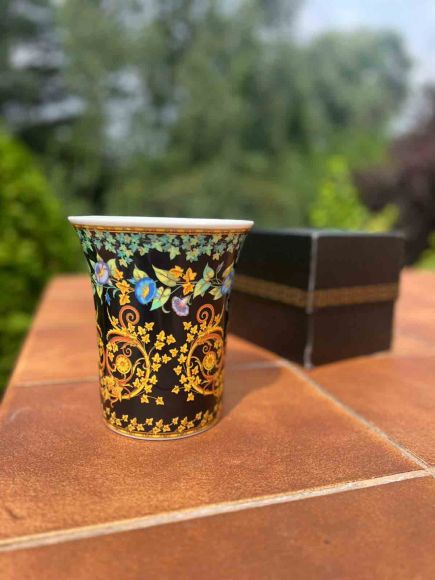 VERSACE  винтажная ваза Gold Ivy