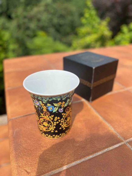 VERSACE  винтажная ваза Gold Ivy