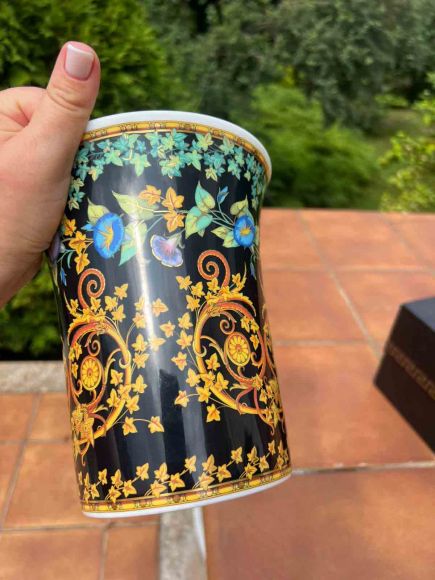 VERSACE  винтажная ваза Gold Ivy