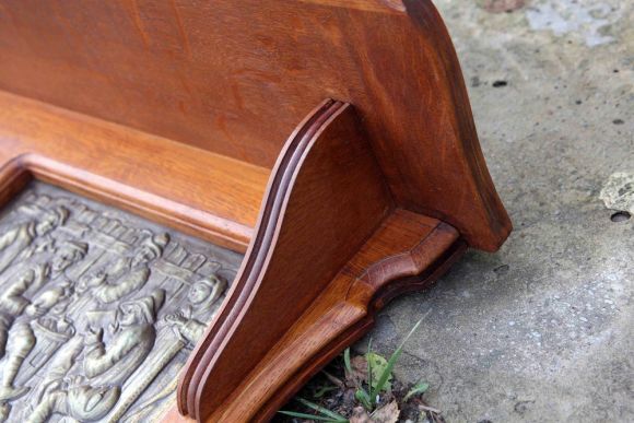 Винтажная деревянная настенная полка