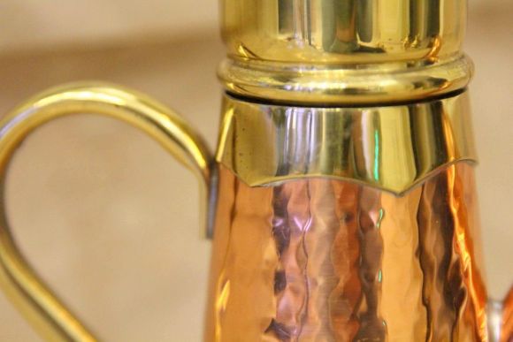 Превосходный комбинированный кофейник. Ситечко. Клеймо. Бельгия