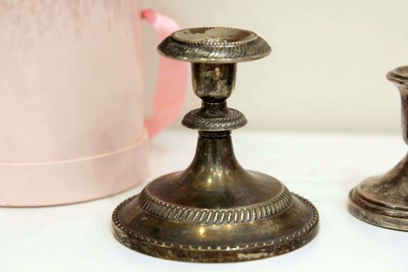 Старинные подсвечники в серебрении на выбор. Европа.