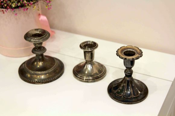 Старинные подсвечники в серебрении на выбор. Европа.