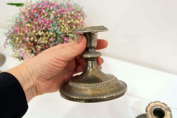 Старинные подсвечники в серебрении на выбор. Европа.