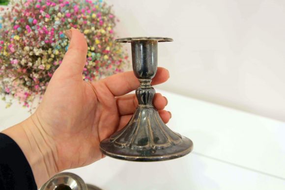 Старинные подсвечники в серебрении на выбор. Европа.