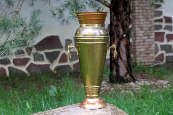 Зонтница или большая напольная ваза. Ручная работа. Винтаж