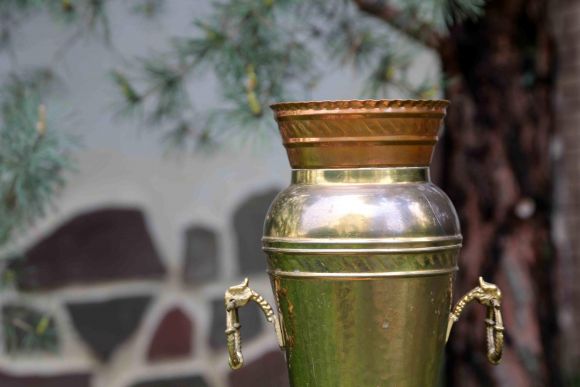 Зонтница или большая напольная ваза. Ручная работа. Винтаж