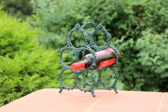 Чугунная подставка под винные бутылки - раритет