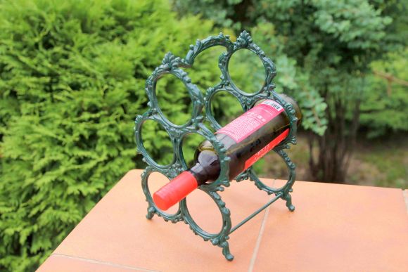 Чугунная подставка под винные бутылки - раритет