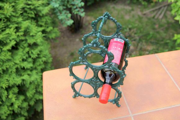 Чугунная подставка под винные бутылки - раритет