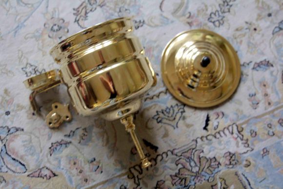 Антикварный  рукомойник из латуни. Европа. Начало 20 века