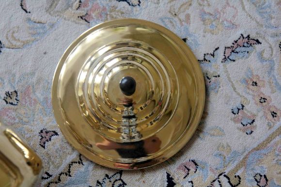 Антикварный  рукомойник из латуни. Европа. Начало 20 века