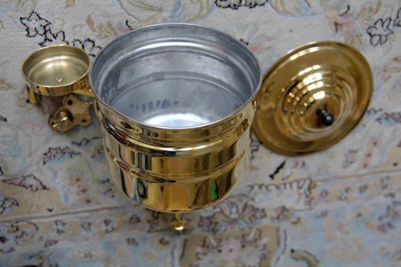 Антикварный  рукомойник из латуни. Европа. Начало 20 века