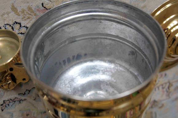 Антикварный  рукомойник из латуни. Европа. Начало 20 века