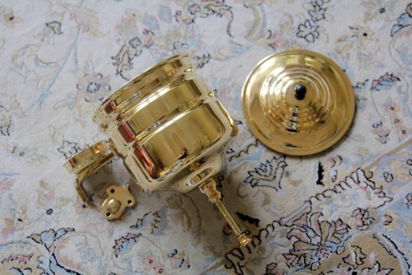 Антикварный  рукомойник из латуни. Европа. Начало 20 века